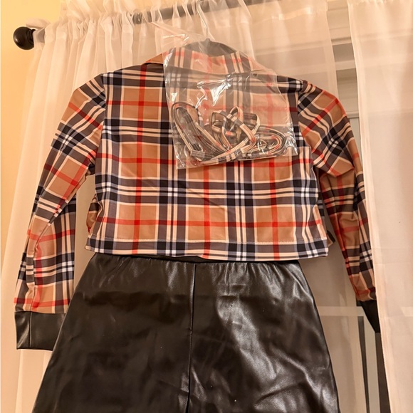 Revolution Red Sequin and Plaid Ensemble - Picture 5 of 5